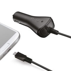 Celly car charger 1A micro USB (Black) kaina ir informacija | Krovikliai telefonams | pigu.lt