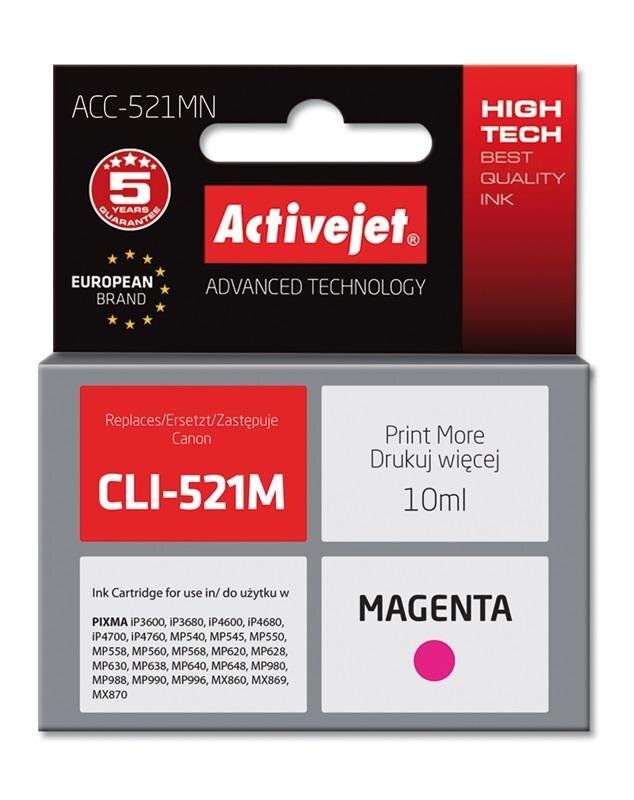 Activejet ACC-521MN, raudona цена и информация | Kasetės rašaliniams spausdintuvams | pigu.lt