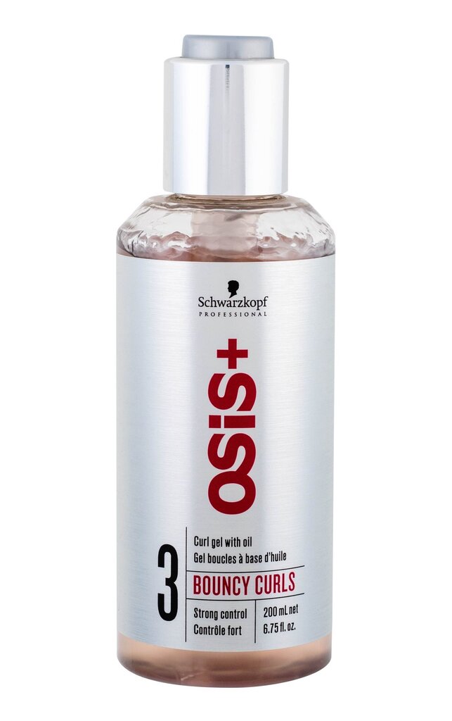 Plaukų želė garbanotiems plaukams su aliejumis Schwarzkopf Professional Osis+ Bouncy Curls, 200 ml kaina ir informacija | Plaukų formavimo priemonės | pigu.lt