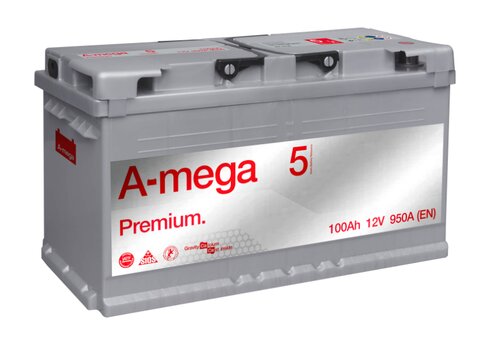 Akumuliatorius A-MEGA Premium 100Ah 950A kaina ir informacija | Akumuliatoriai | pigu.lt