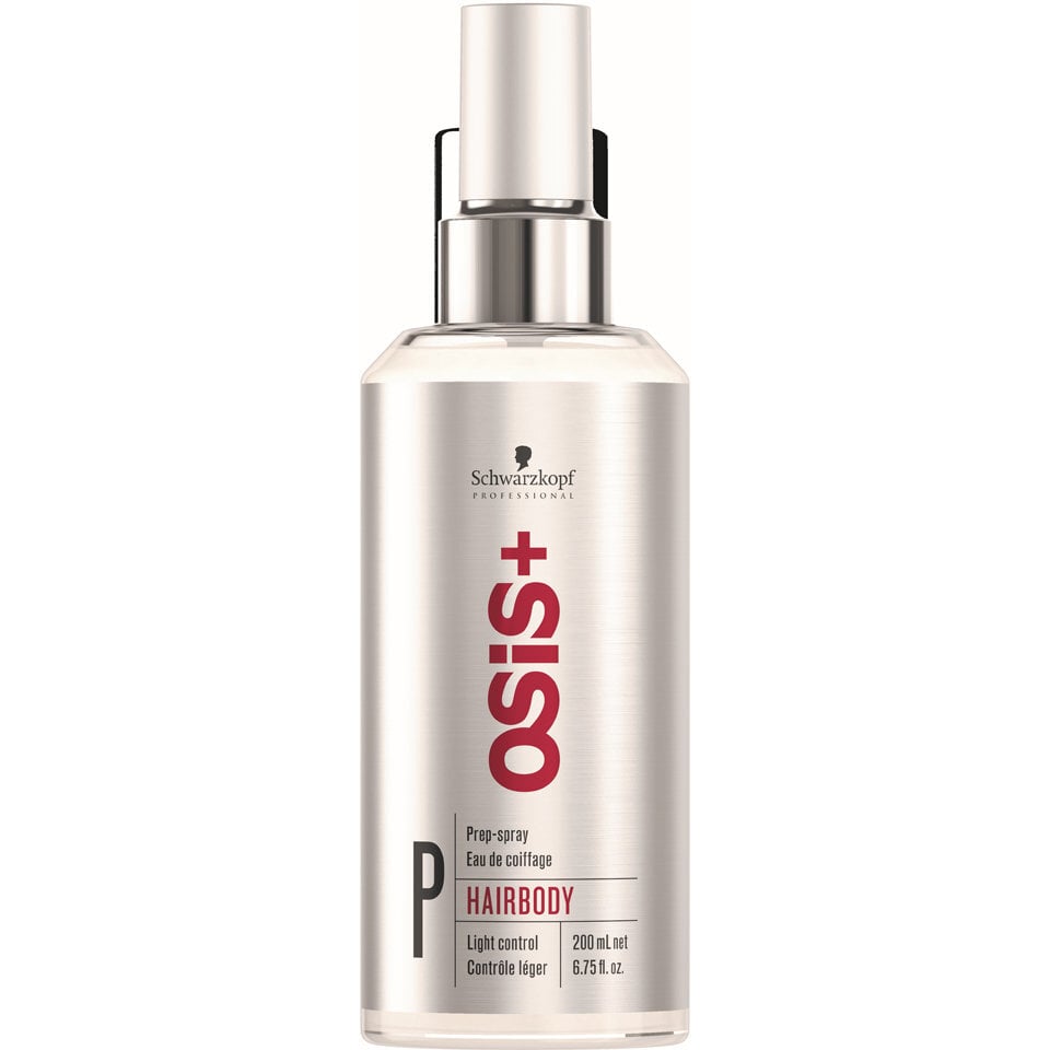 Priemonė prieš plaukų formavimą Schwarzkopf Professional Osis+ Hairbody Prep-Spray 200 ml цена и информация | Plaukų formavimo priemonės | pigu.lt