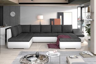 Мягкий угловой диван NORE Giovanni, серый/белый цена и информация | Угловые диваны | pigu.lt