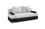 Sofa NORE Milo, balta/juoda