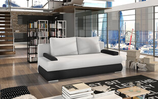 Sofa NORE Milo, balta/juoda kaina ir informacija | Sofos | pigu.lt