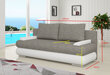 Sofa NORE Milo, balta/juoda цена и информация | Sofos | pigu.lt