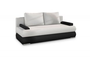 Sofa NORE Milo, balta/juoda kaina ir informacija | Sofos | pigu.lt