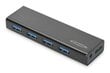 EDNET Hub 4-port USB 3.0 SuperSpeed, Power Supply, black kaina ir informacija | Adapteriai, USB šakotuvai | pigu.lt