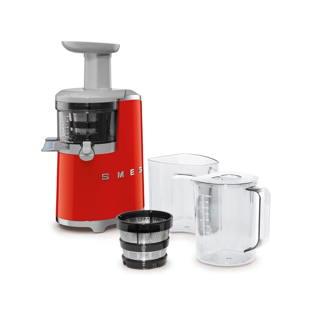 Smeg Red Slow Juicer SJF01RDEU kaina ir informacija | Sulčiaspaudės | pigu.lt