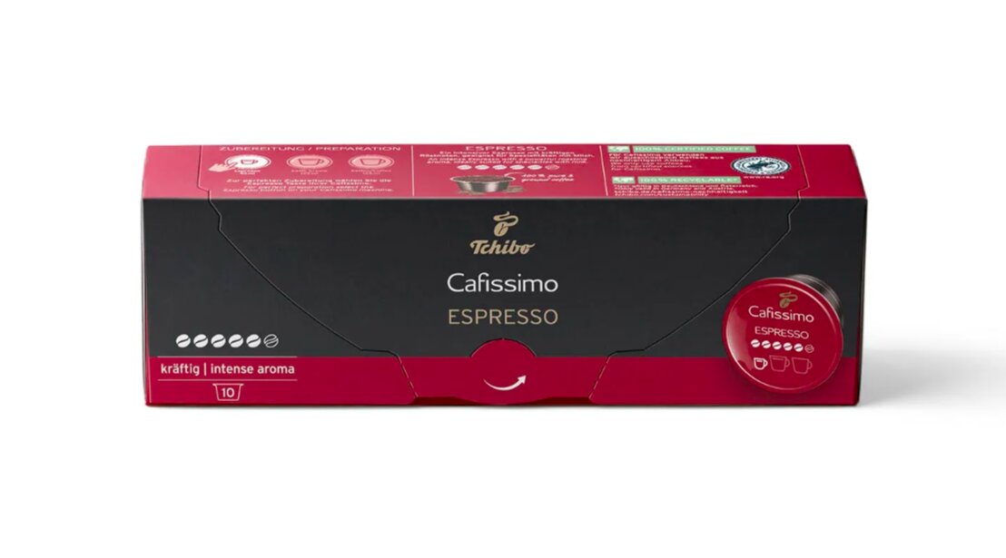Kavos kapsulės Tchibo Cafissimo Espresso | Intense aroma Kraftig цена и информация | Kava, kakava | pigu.lt
