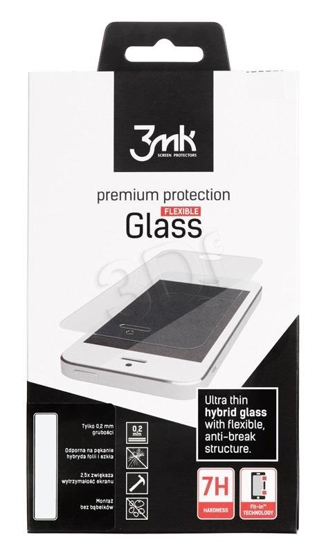 Grūdinto stiklo ekrano apsauga 3MK FlexibleGlass, skirta Samsung Galaxy J5 (2016) telefonui, skaidri kaina ir informacija | Apsauginės plėvelės telefonams | pigu.lt