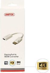 Unitek DisplayPort Male, HDMI Type A Female цена и информация | Кабели и провода | pigu.lt