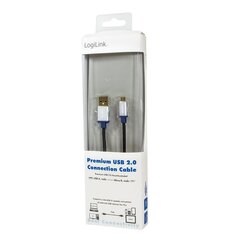 LogiLink BUAM210, USB 2.0 - MicroUSB, 1m kaina ir informacija | Laidai telefonams | pigu.lt