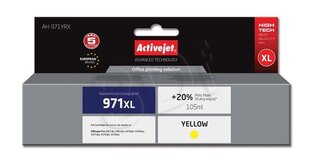 Rašalas ActiveJet AH-971YRX | Yellow | 100 ml | HP HP 971XL CN628AE kaina ir informacija | Kasetės rašaliniams spausdintuvams | pigu.lt