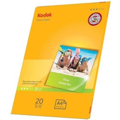 Blizgus fotopopierius Kodak A4 180G / M2 20 PUSLAPIŲ цена и информация | Kanceliarinės prekės | pigu.lt