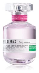 Туалетная вода Benetton United Dreams Love Yourself EDT для женщин 80 мл цена и информация | Женские духи | pigu.lt