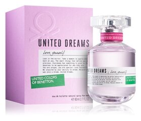 Туалетная вода Benetton United Dreams Love Yourself EDT для женщин 80 мл цена и информация | Женские духи | pigu.lt