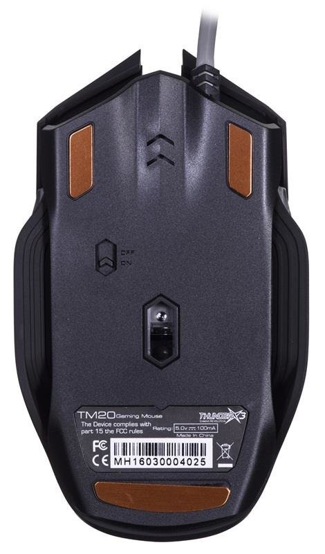 ThunderRX3 TM20, juoda kaina ir informacija | Pelės | pigu.lt