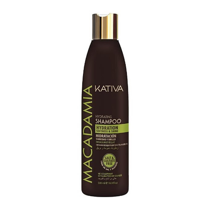 Drėkinamasis šampūnas Kativa Macadamia Hydrating 250 ml цена и информация | Šampūnai | pigu.lt