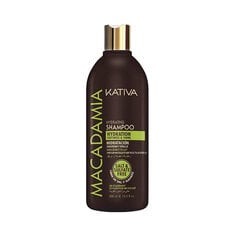 Drėkinamasis šampūnas plaukams Kativa Macadamia 500 ml kaina ir informacija | Šampūnai | pigu.lt