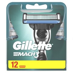 Skustuvo galvutės vyrams Gillette Mach 3, 12 vnt. kaina ir informacija | Gillette Kvepalai, kosmetika | pigu.lt