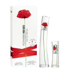 Rinkinys Kenzo Flower By Kenzo: EDP moterims 50 ml + EDP moterims 15 ml kaina ir informacija | Kvepalai moterims | pigu.lt