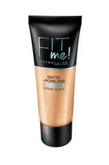 Maybelline Жидкая тональная основа FIT ME Matte 220 Natural Beige, 30мл цена и информация | Пудры, базы под макияж | pigu.lt