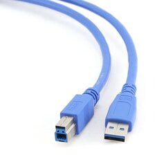 Kabelis USB 3.0 AM-BM, 3 m kaina ir informacija | Kabeliai ir laidai | pigu.lt