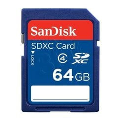 Sandisk SDHC 64GB kaina ir informacija | Atminties kortelės fotoaparatams, kameroms | pigu.lt