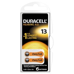 Baterijos klausos aparatui Duracell 13, 6vnt kaina ir informacija | Duracell Santechnika, remontas, šildymas | pigu.lt