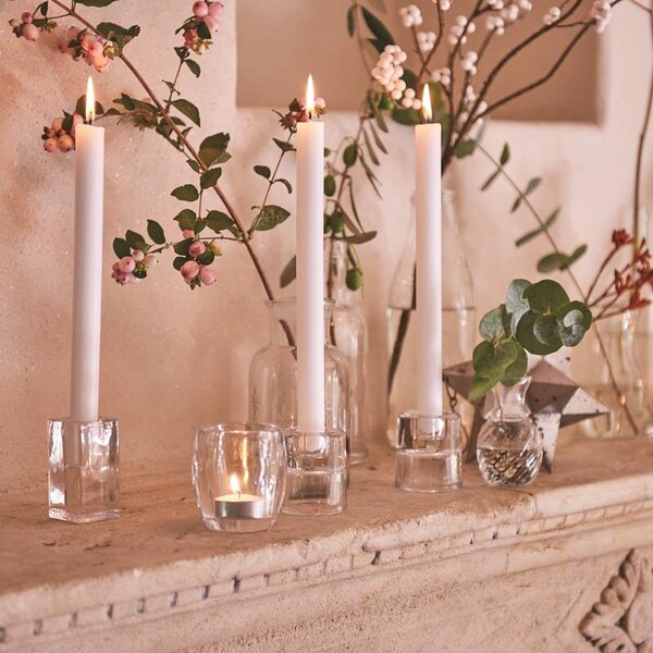 Bolsius stiklinė žvakidė arbatinei ir stalo žvakei kaina ir informacija | Žvakidės, žvakės | pigu.lt