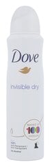 Purškiamas dezodorantas Dove Invisible Dry 48h 150 ml kaina ir informacija | Dezodorantai | pigu.lt