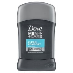 Дезодорант для мужчин Dove Men + Care Clean Comfort 48h, 50 мл цена и информация | Дезодоранты | pigu.lt