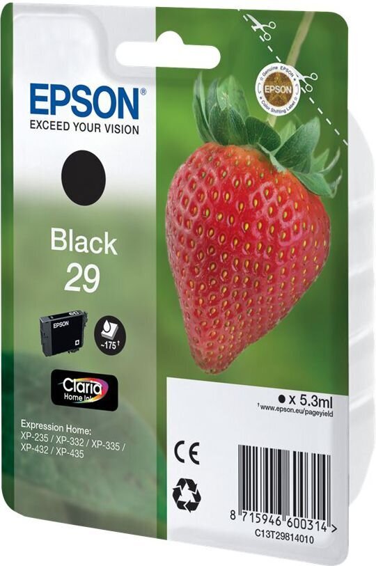 Epson C13T29814010 цена и информация | Kasetės rašaliniams spausdintuvams | pigu.lt