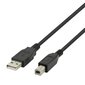 Deltaco, USB-B, 3m kaina ir informacija | Kabeliai ir laidai | pigu.lt