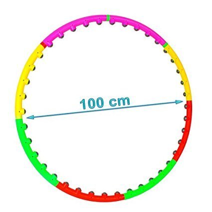 Masažuojantis gimnastikos lankas​ Hula Hoop цена и информация | Gimnastikos lankai ir lazdos | pigu.lt