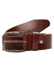 Ремень мужской Jack & Jones Jacpaul Leather Belt 12111286 цена и информация | Мужские ремни | pigu.lt