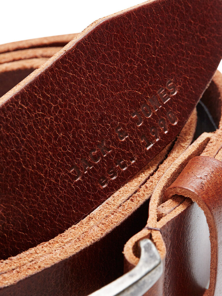 Diržas vyrams Jack&Jones Jacpaul Leather Belt 12111286 kaina ir informacija | Vyriški diržai | pigu.lt