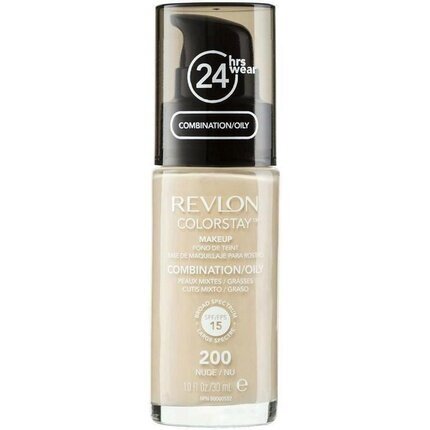 Makiažo pagrindas mišriai ir riebiai odai Revlon ColorStay™ Makeup SPF15 30 ml 200 Nude kaina ir informacija | Makiažo pagrindai, pudros | pigu.lt