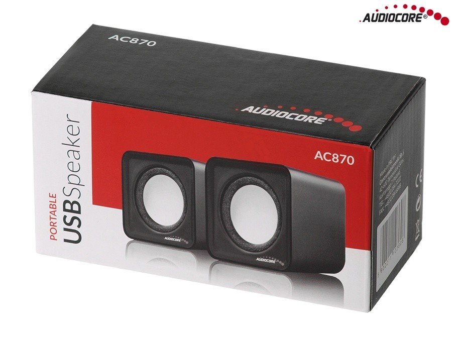 Audiocore AC870B, juoda kaina ir informacija | Garso kolonėlės | pigu.lt