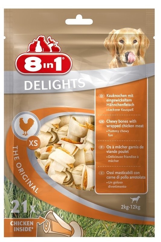 8in1 Delights Dental kauliukai​, 21 vnt. цена и информация | Skanėstai šunims | pigu.lt