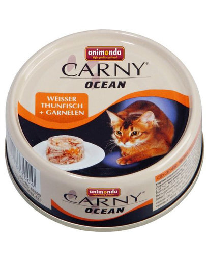 Animonda Carny Ocean konservai su baltu tunu ir krevetėmis, 80g цена и информация | Konservai katėms | pigu.lt