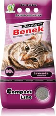 Super Benek Compact Наполнитель с запахом лаванды, 10 л цена и информация | Наполнители для кошачьих туалетов | pigu.lt