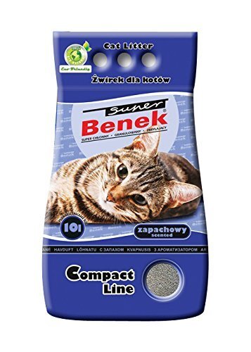 Super Benek Compact aromatizuotas kraikas, 10 l kaina ir informacija | Kraikas katėms | pigu.lt