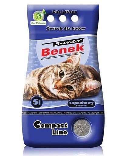 Super Benek Compact aromatizuotas kraikas, 5 l цена и информация | Kraikas katėms | pigu.lt
