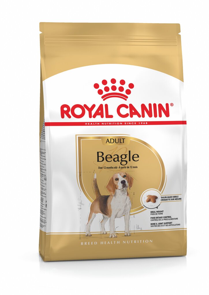 ROYAL CANIN Beagle adult, 12 kg цена и информация | Sausas maistas šunims | pigu.lt
