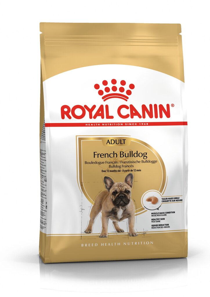 Royal Canin prancūzų buldogų veislės šunims Adult, 1,5 kg цена и информация | Sausas maistas šunims | pigu.lt