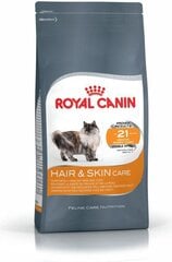 Royal Canin для кожи и шерсти Hair & Skin Care, 0,4 кг цена и информация | Сухой корм для кошек | pigu.lt