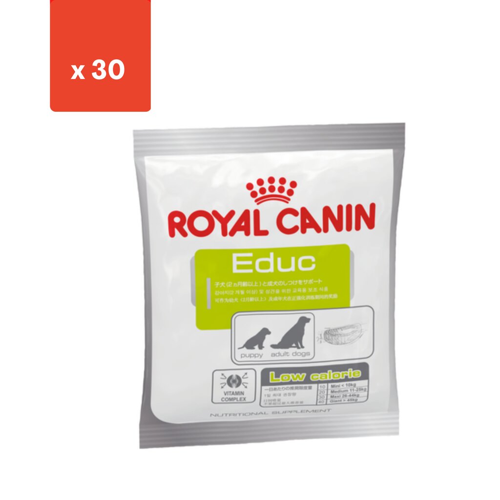 Royal Canin Educ įvairaus amžiaus šunims, 30x50 g kaina ir informacija | Skanėstai šunims | pigu.lt