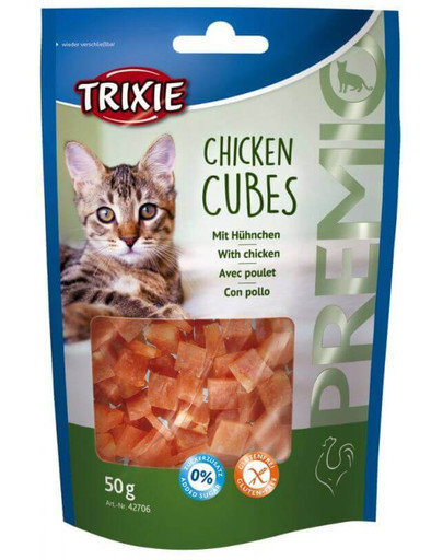 Trixie vištienos kubeliai, 50 g цена и информация | Skanėstai katėms | pigu.lt