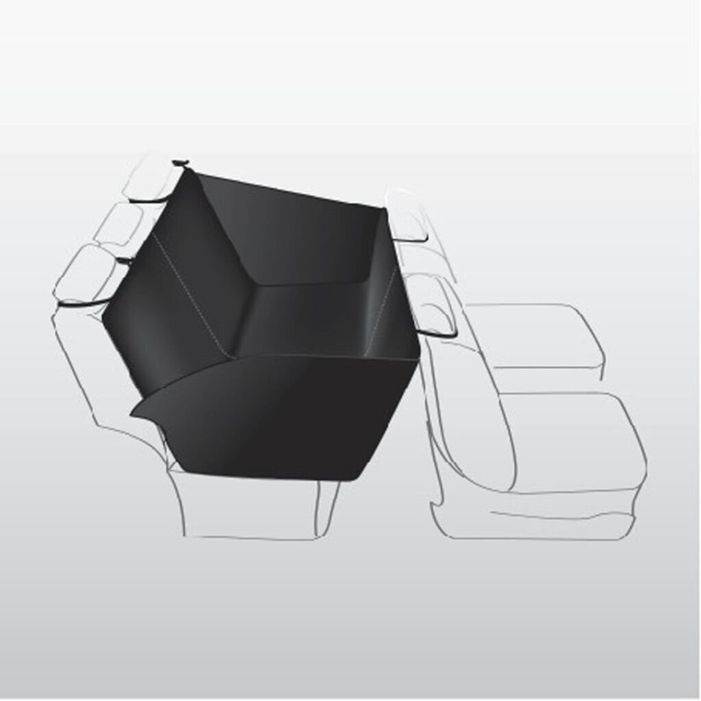 TRIXIE Automobilio sėdynės užtiesalas, su šonais, padalinamas 1.50x1.35 m, juodas цена и информация | Kelioniniai reikmenys | pigu.lt